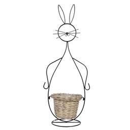 [5Y0822] Pflanzenständer drinnen Schwarz 20x31x83 cm