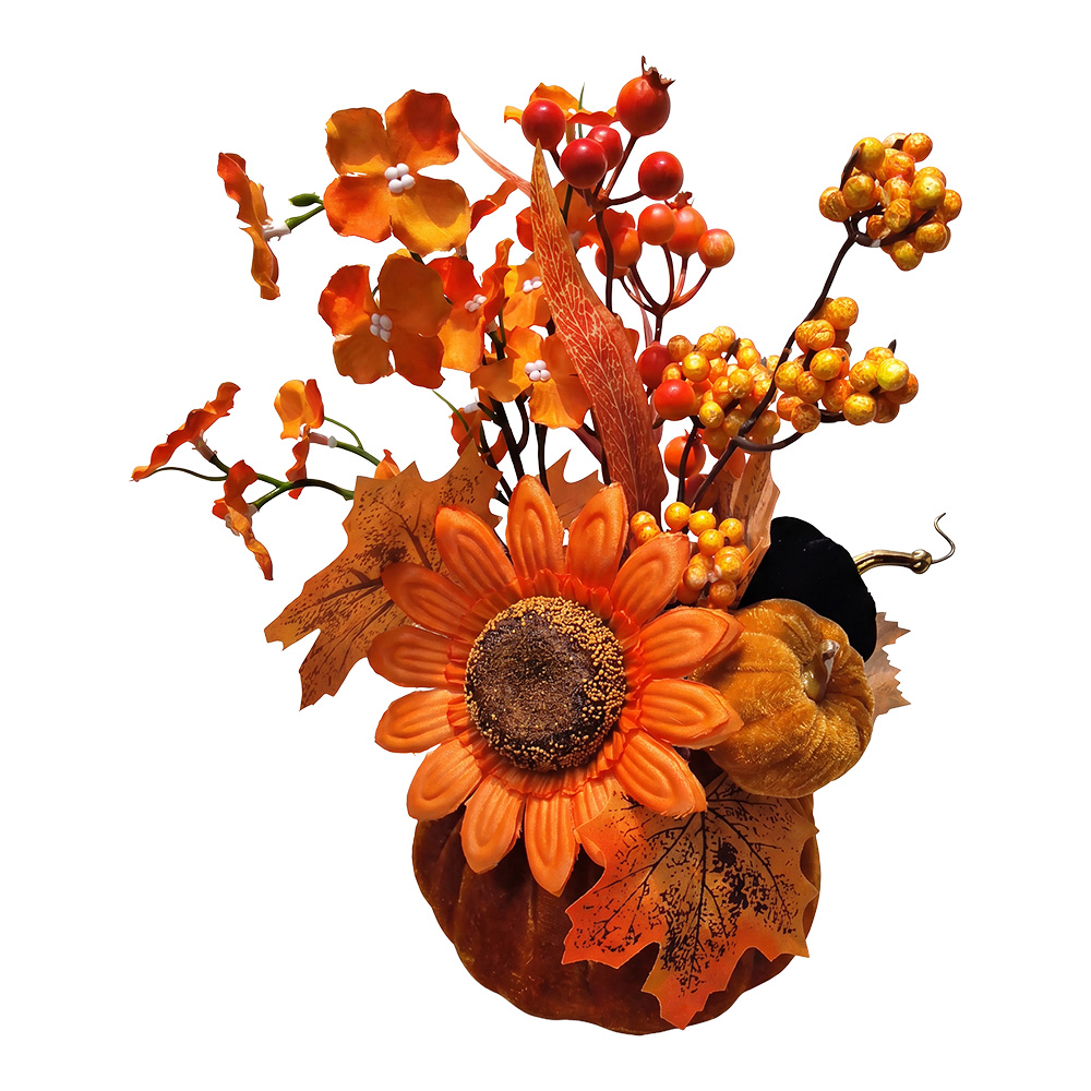 Decoratie pompoen Ø 15x35 cm