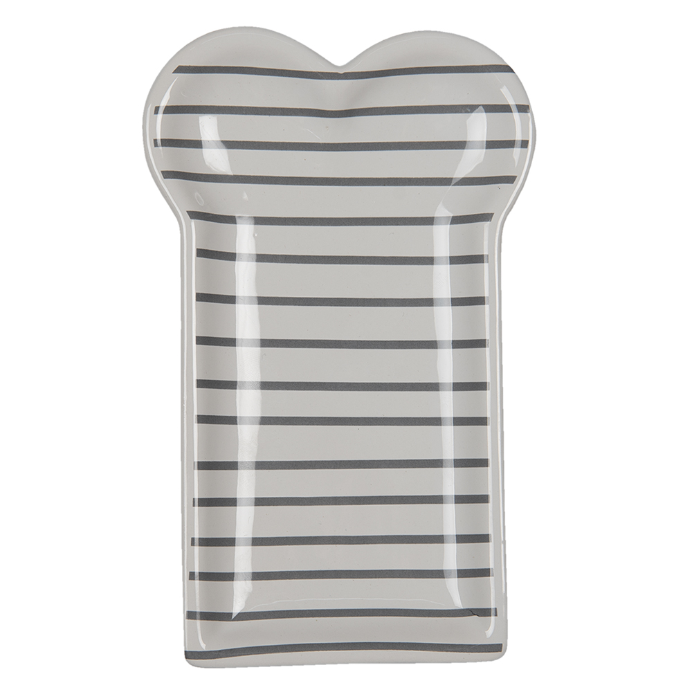 Crockery Breakfast Plates White 10x17x2 cm