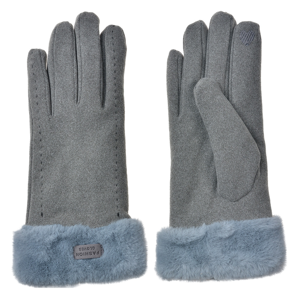 Handschuhe Winter Grau 9x23 cm
