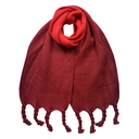 Foulard femme Bordeaux 32x220 cm