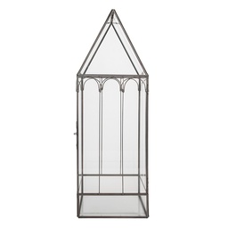 [5GL0021] Serra Decorativa Trasparente Nero 15x15x45 cm
