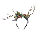 Fascia per Capelli Donna Verde Marrone