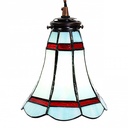Pendant Lamp Tiffany Blue, Red Ø 15x115 cm E14/max 1x25W