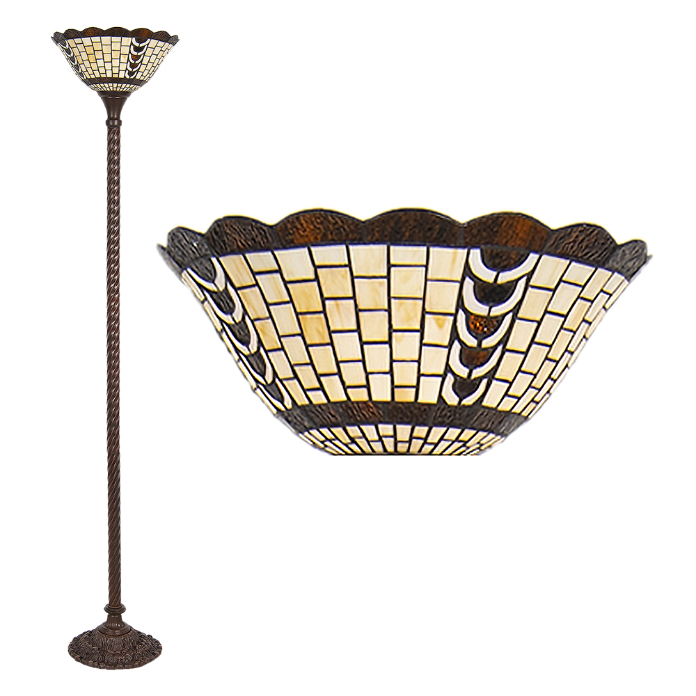 Vloerlamp Tiffany Ø 38x186 cm E27/max 1x60W