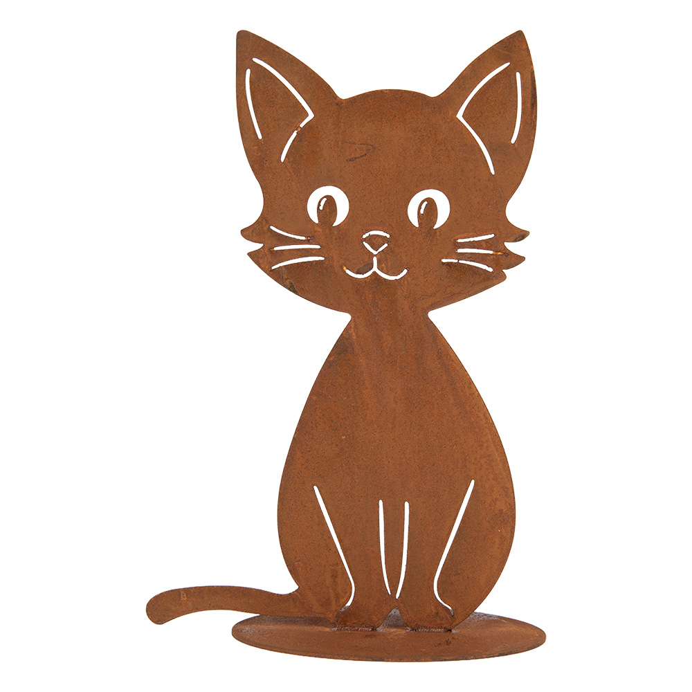 Decoratie kat 17x13x25 cm