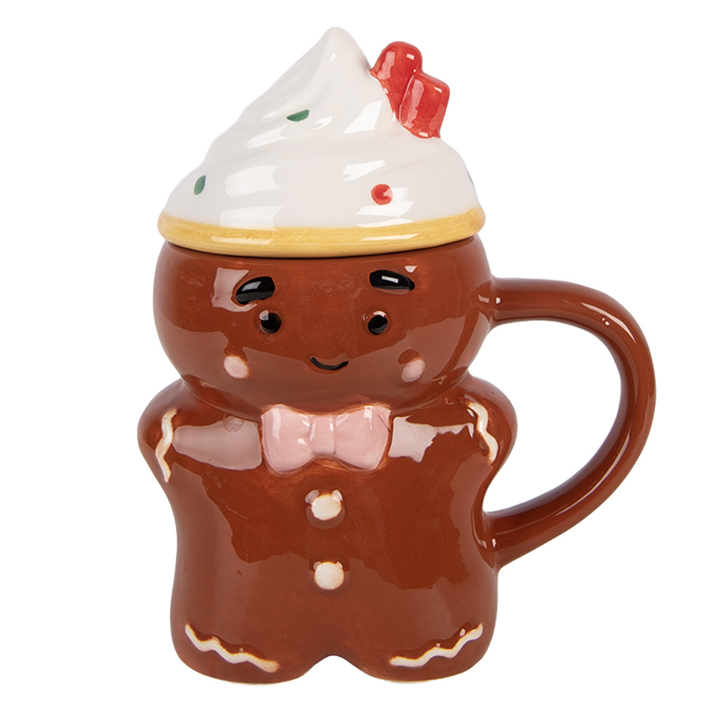 Mok met deksel 12x8x15 cm / 250 ml