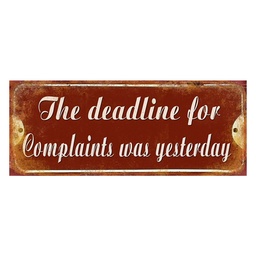 [6Y4905] Text Board Red, White 50x1x20 cm