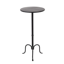[6Y5799] Tavolino Nero Ø 38x78 cm