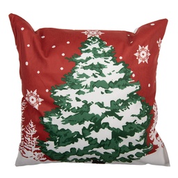[KT021.459] Cushion Cover Red White 45x45 cm