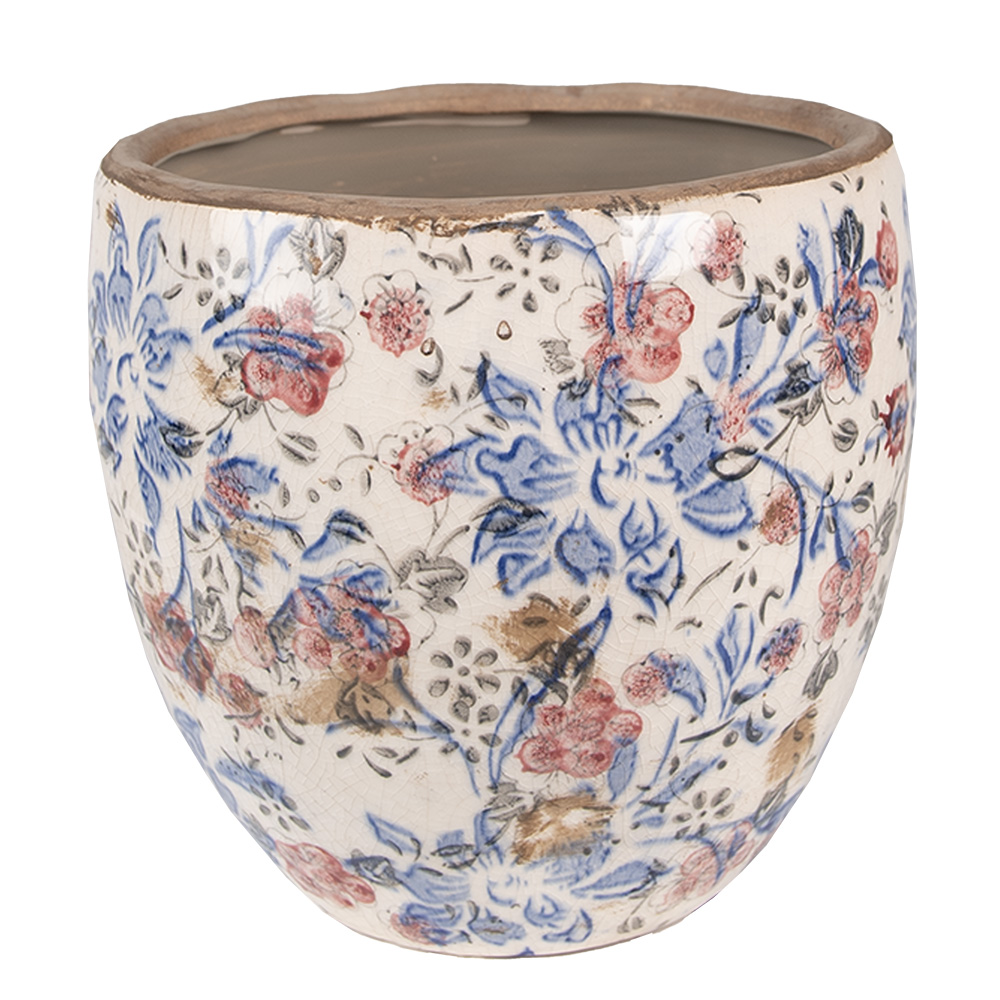 Blumentopf für Innen Blau, Beige Ø 13x11 cm
