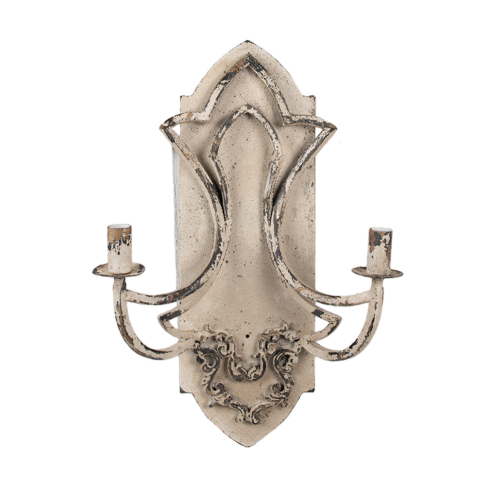 Wall lamp Beige Brown 41x17x60 cm E14/max 2x25W