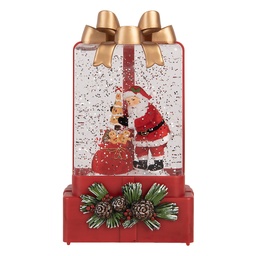[6PR6171] Sneeuwbol met LED 10x6x18 cm / 3xAAA