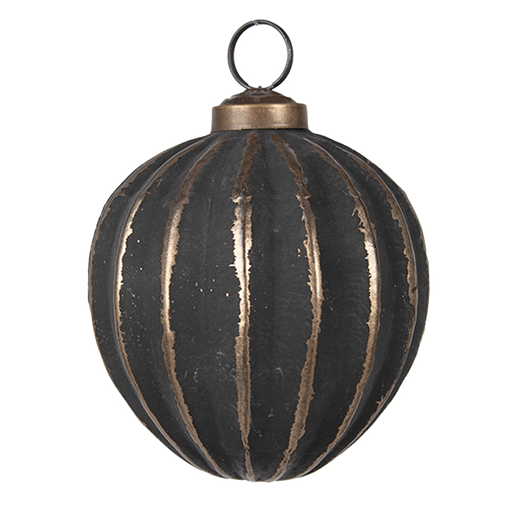 Weihnachtskugel Grau Ø 8x8 cm