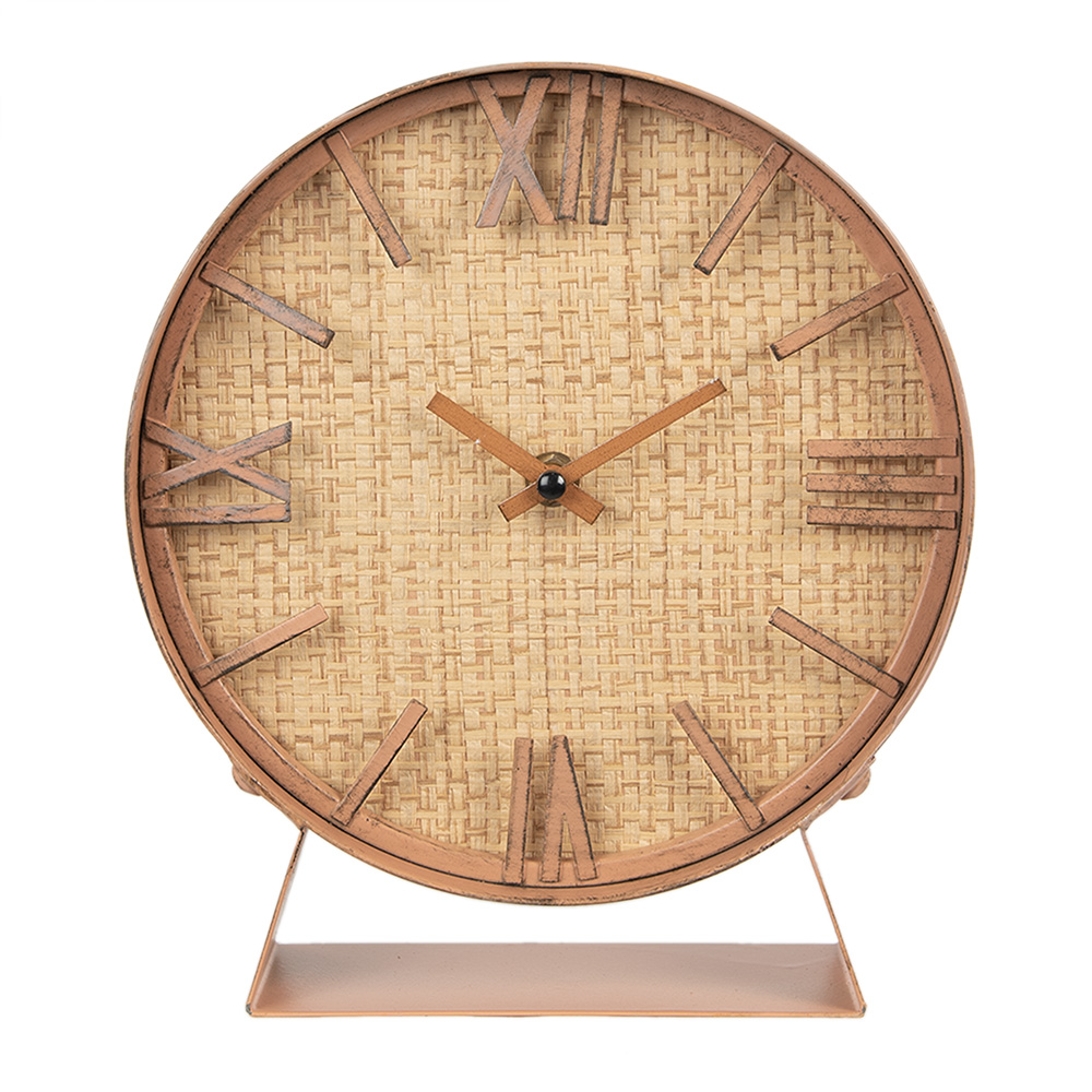 Horloge sur pied Marron 20x6x24 cm / 1xAA