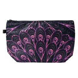[JZTB0046] Trousse de toilette pour femmes Noir, Violet 22x13x18 cm
