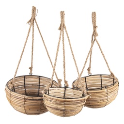 [6RO0511] Manden hangend verticaal (3) Ø 28x15 / 24x14 / 20x11 cm