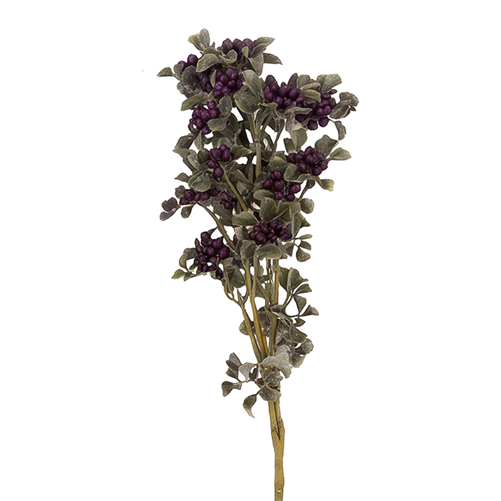 Deko Ast mit Blumen Rot 67 cm