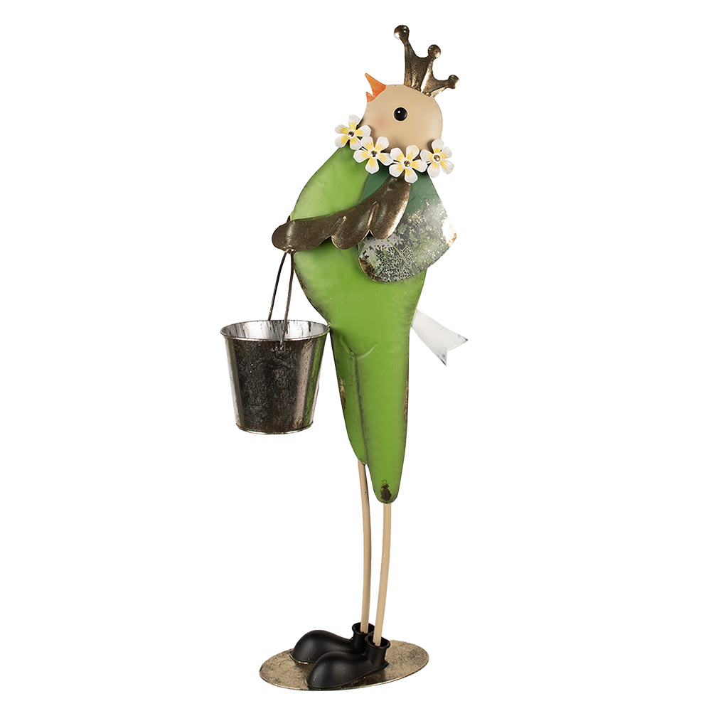 Decorazione Uccello Verde 30x15x83 cm