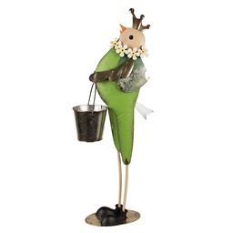 [5Y1219] Decorazione Uccello Verde 30x15x83 cm