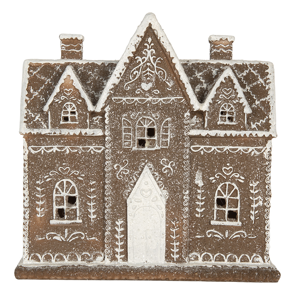 Decoratie huis met LED 26x10x25 cm