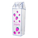 Bouteille à boire Transparent Rouge 7x7x23 cm / 750 ml