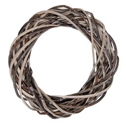 [6RO0610XS] Decoration Ghirlanda Marrone Beige Ø 10x2 cm