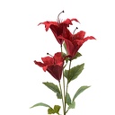 Decorative Artificial Branch with flowers Red Green 15x10x72 cm