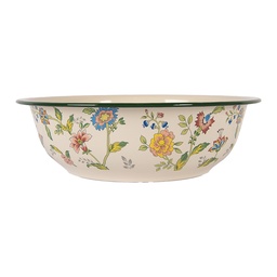 [6EM0004] Dekoschale Beige Grün Ø 30x9 cm / 3000 ml