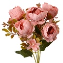 Kunstblumen Rosa Grün 12x10x34 cm