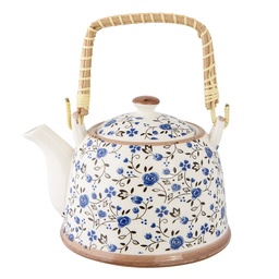 [6CETE0011] Teekanne mit Sieb Blau 18x14x12 cm / 700 ml