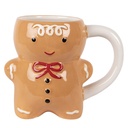 Tazza Marrone Bianco 14x8x11 cm / 300 ml