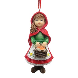 [6PR6486] Décoration pendentif Enfant Beige Rouge 4x4x9 cm