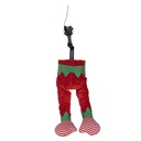 Decoratie Kerst Elfenbenen 21x13x59 cm / 3xAA