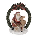 Statue Natalizie Babbo Natale Rosso, Verde 19x12x23 cm