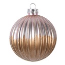 Palla di natale Marrone Rosa Ø 8x8 cm