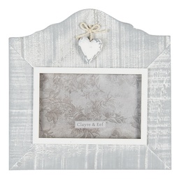 [2F0814] Cornice Foto Grigio 22x2x21 cm / 15x10 cm
