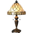 Wall Lamp Tiffany Beige, Brown Ø 36x62 cm E27/max 2x60W