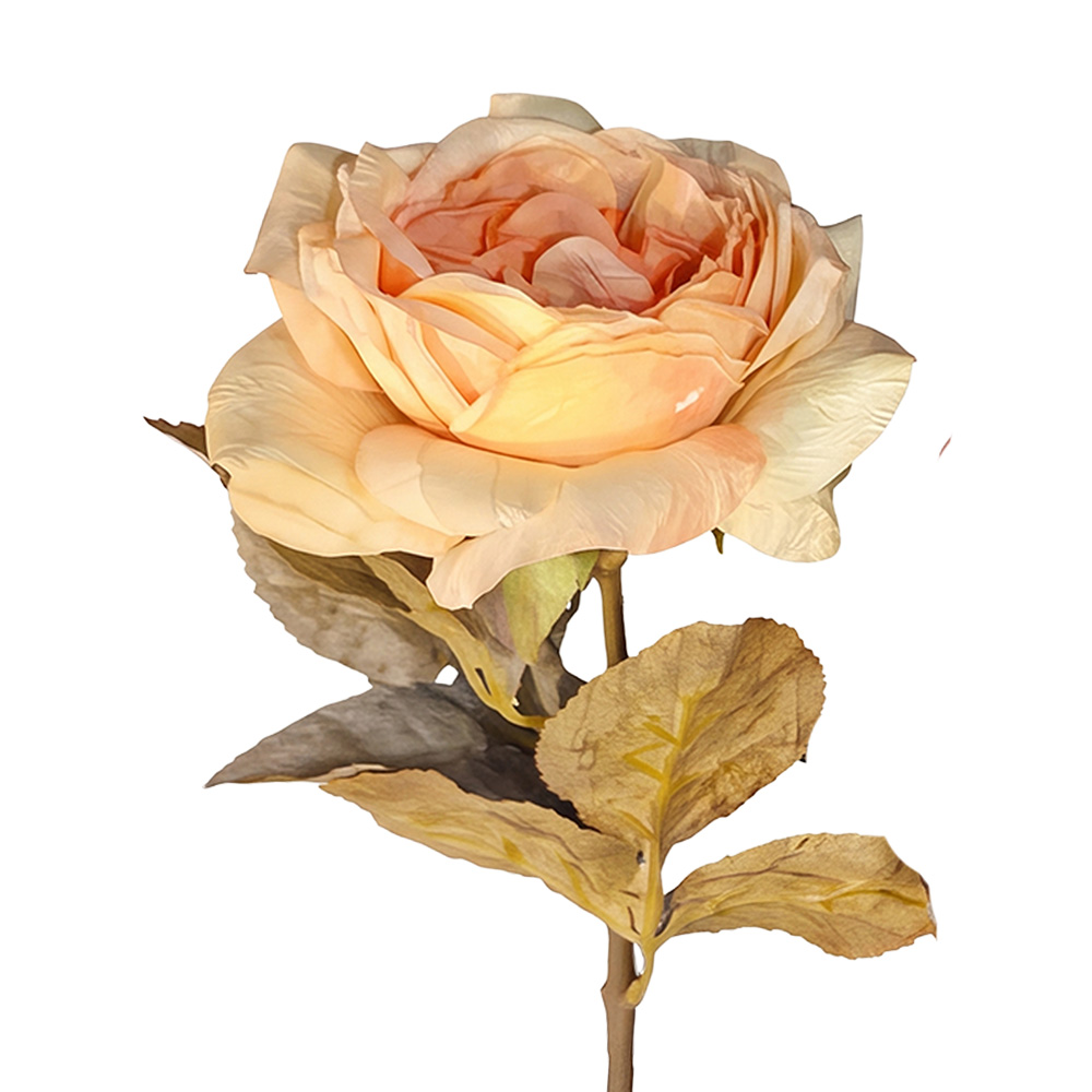 Decoratie tak met bloemen 63 cm
