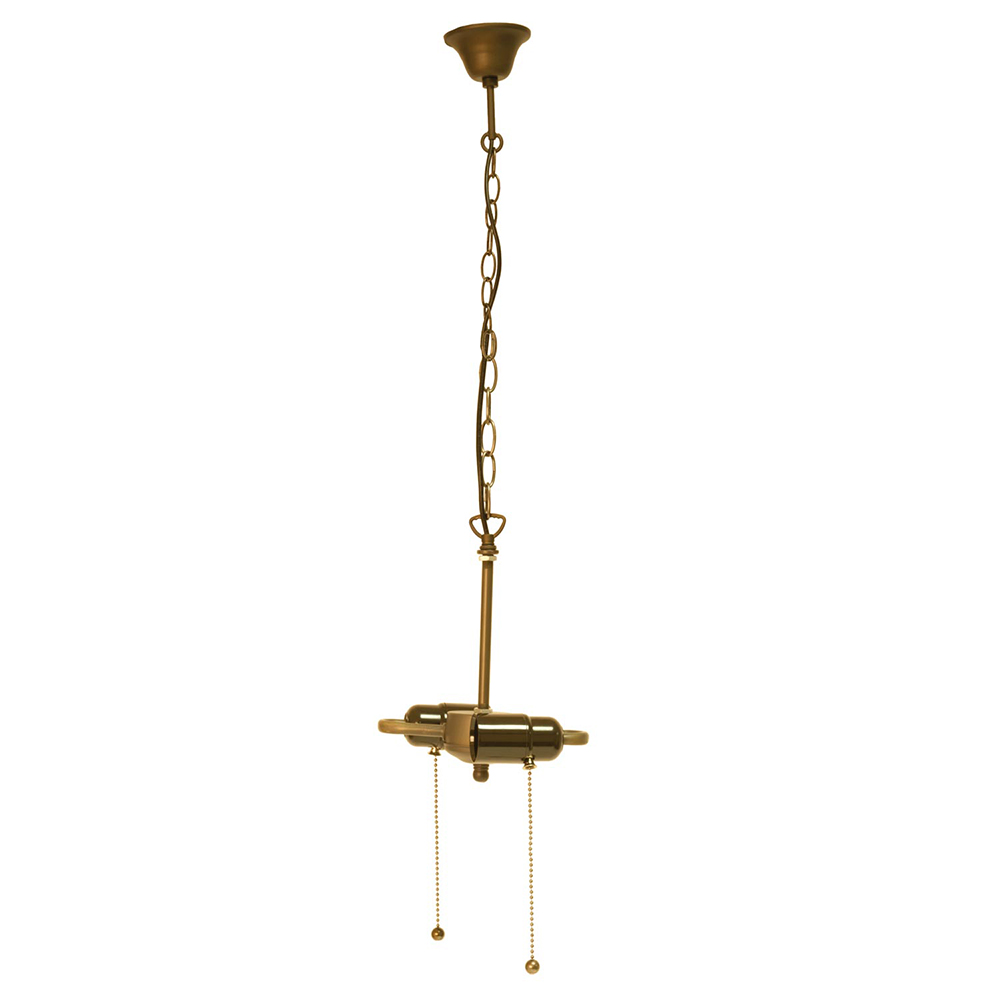 Ketting trekfitting Tiffanykap 15x16x160 cm E27/max 2x60W