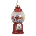 Christmas Bauble Red Ø 5x9 cm