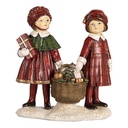 Weihnachtsdeko Kinder Rot Grün 11x6x12 cm