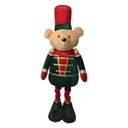 Decorazione Orso Marrone Rosso  25x15x58 cm