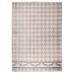 [DHL60] Plaid Braun Weiß 130x170 cm