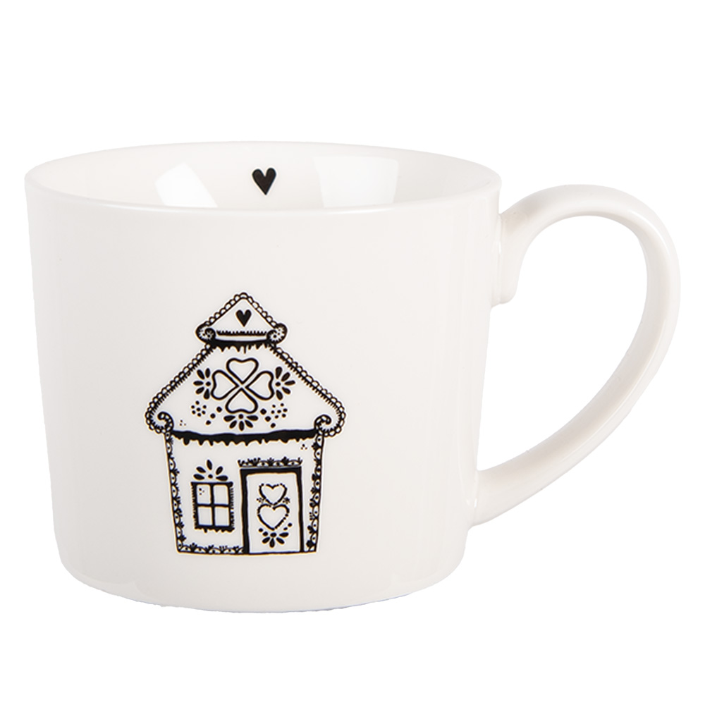 Mug White Black12x8x7 cm / 275 ml