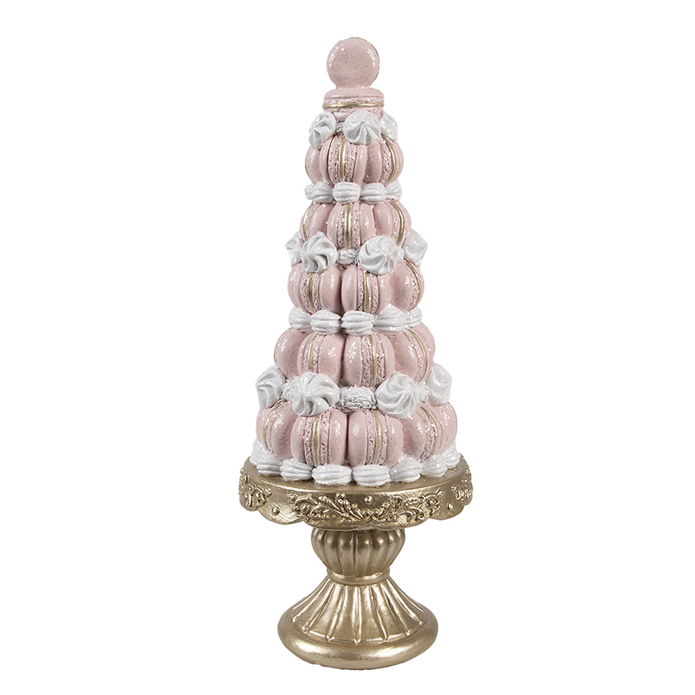 Décoration gâteau Rose Couleur or Ø 12x30 cm