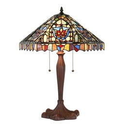[5LL-1206] Tafellamp Tiffany Ø 47x60 cm E27/max 2x60W