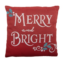 [KG023.149] Cushion filled Red White 44x44x4 cm