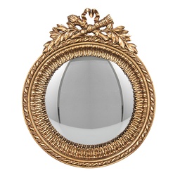 [62S337] Wandspiegel Goldfarbig 18x3x22 cm