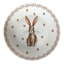 Piatto da Colazione Beige, Marrone Ø 20x2 cm